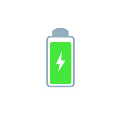 Charge level icon on white background, vector illustration