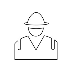 human icon on a white background, vector illustration