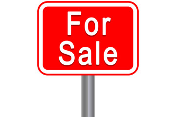Illustration of a red sale sign