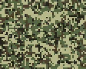 Seamless digital fashion camouflage pattern