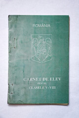 Romanian school report or report card for the classes 5 to 8.