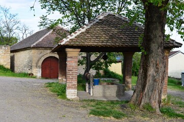 an old well in the village