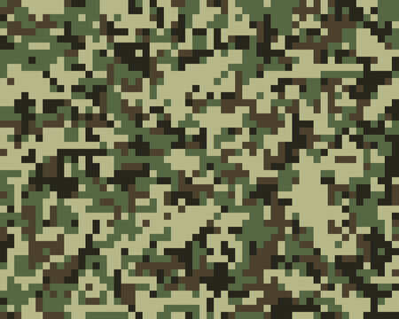 Seamless digital fashion camouflage pattern
