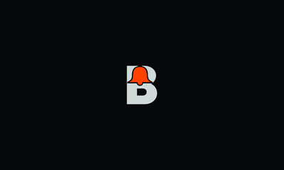 BELL B letter logo design template.
