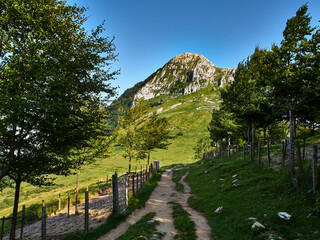 Paisajes durante la subida al monte Ernio