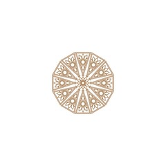  Luxury Mandala decoration floral logo design