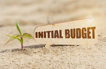 Near the sprout there is a plate with the inscription - initial budget