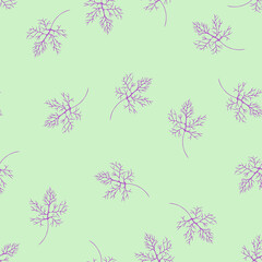 Beautiful falling leaves in trendy pastel colors. Seamless pattern, hand-drawn detailed leaves, autumn design, great for printing on textiles, banners, wallpapers, packaging, vector surface design