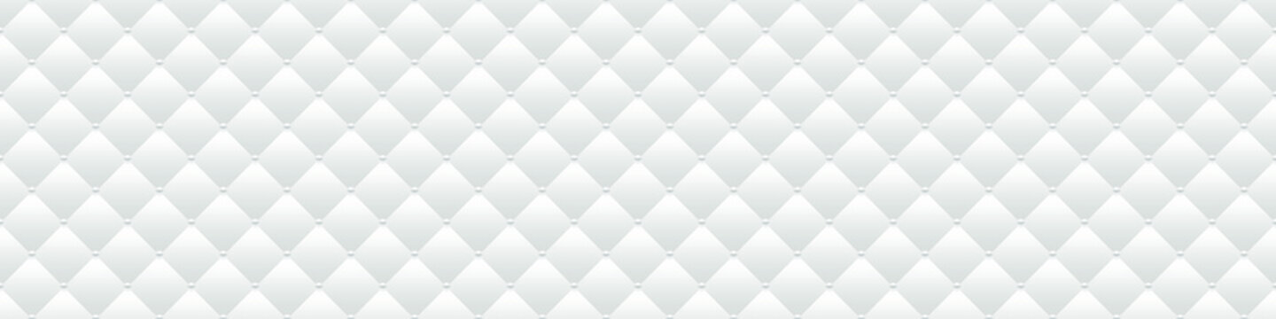 White luxury background with small pearls and rhombuses. Seamless vector illustration. 