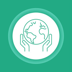 Food chain color glyph line icon. Nature eating model.