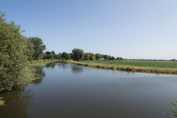 The Angstel river near Abcoude on a summer day