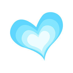 Isolated colored heart shape icon valentine day symbol Vector