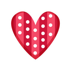 Isolated colored heart shape icon valentine day symbol Vector
