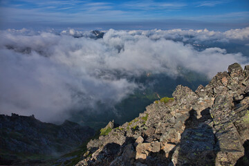 northern alps trekking, kasagatake, washibadake, suishodake, kurobegorodake  北アルプス笠ヶ岳、鷲羽岳、水晶岳、黒部五郎岳縦走登山 