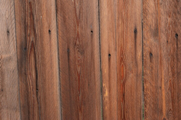 Naklejka premium Wooden fence close up brown