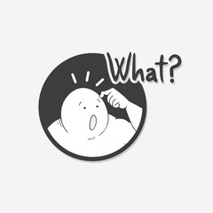 Funny face and what message