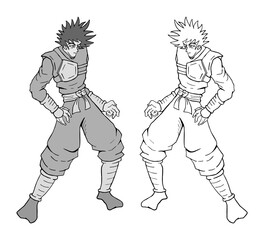 Warrior sketch design