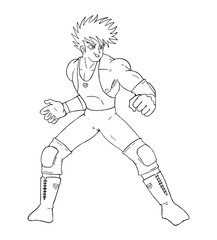 Wrestling fighter draw