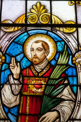 Fototapeta premium window display inside the chruch