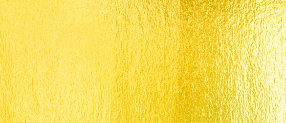 Shiny yellow leaf gold foil texture