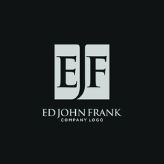 Obraz premium EJF Lettering Logo. E, J, and F initial Symbol. Vector Illustration.