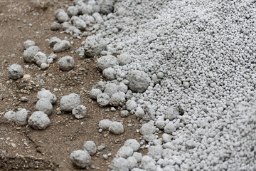 backgrounds - lumps or balls of concrete (?) 