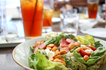 Fresh strawberry salad