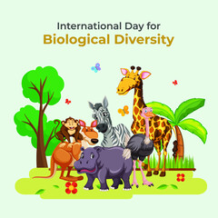 Obraz na płótnie Canvas International Day for Biological Diversity on may 22