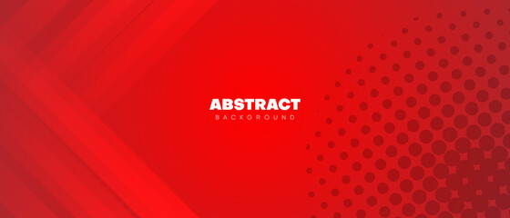 red abstract background with halftone. can be used for banner, poster, flyer, presentation, web design etc. vector design