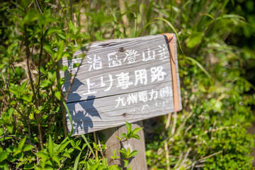 大分県の平治岳、大船山の登山道 Trail of Mt.Heijidake and Mt.Taisenzan in Oita Prefecture