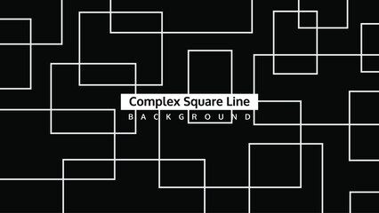 square line white black background minimalist