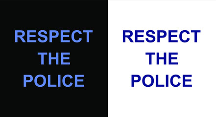 Respect The Police T-Shirt Design Template.