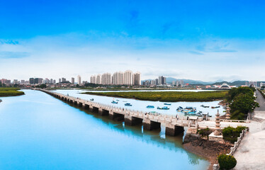 Luoyang Bridge scenic spot, Quanzhou City, Fujian Province, China