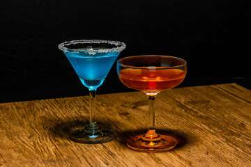 カクテル　Pictures of beautifully colored cocktails