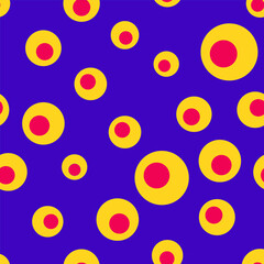 Colorful geometric seamless pattern with circles