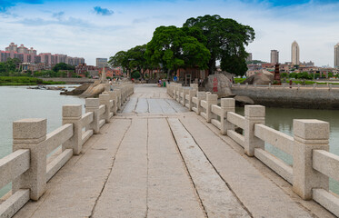 Fototapeta premium Luoyang Bridge scenic spot, Quanzhou City, Fujian Province, China