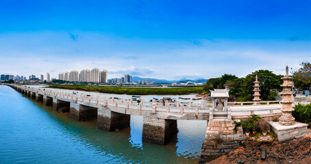 Luoyang Bridge scenic spot, Quanzhou City, Fujian Province, China