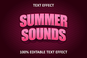 Editable Text Effect RED PINK