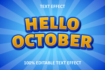 Comic Editable Text Effect Blue Yellow