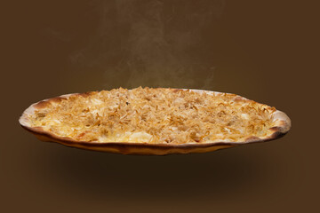 Brazilian Shredded chicken pizza with cream cheese