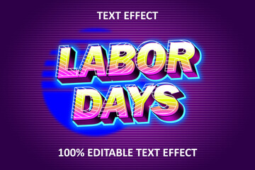 Retro Editable Text Effect Yellow Pink Purple