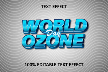 Obraz premium Fancy Emboss Editable Text Effect Blue Silver