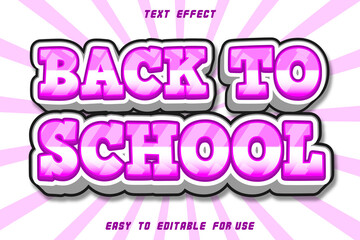 EDITABLE TEXT EFFECT BACK TO SCHOOL