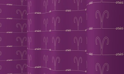 Zodiac symbol icons as texture on waved surface