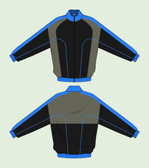 retro vintage windbreaker jacket template © Ronillo