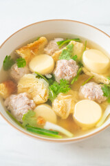 fried egg soup or omelet soup
