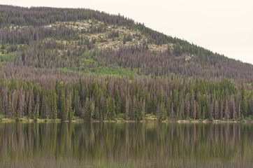 Pyramid Lake on a Cloudy Morning