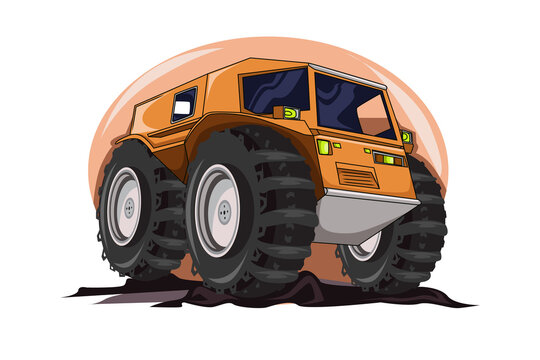the orange monster truck 