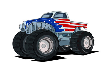 38. american classic monster truck vector © inferno_studio3