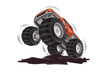 monster truck thrill vector © inferno_studio3